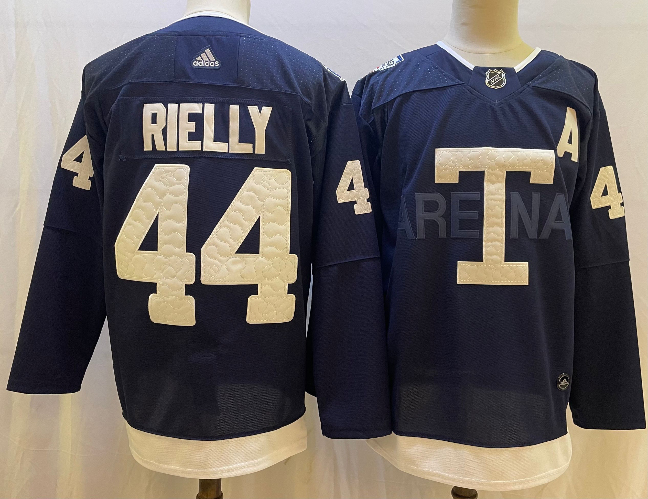 Men Toronto Maple Leafs #44 Rielly Blue Classic Edition 2022 Adidas NHL Jersey->toronto maple leafs->NHL Jersey